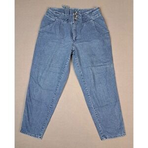 Vintage Brittania‎ Jeans Women's 14 Blue High Waist Bare Back 80's Mom Goldbergs